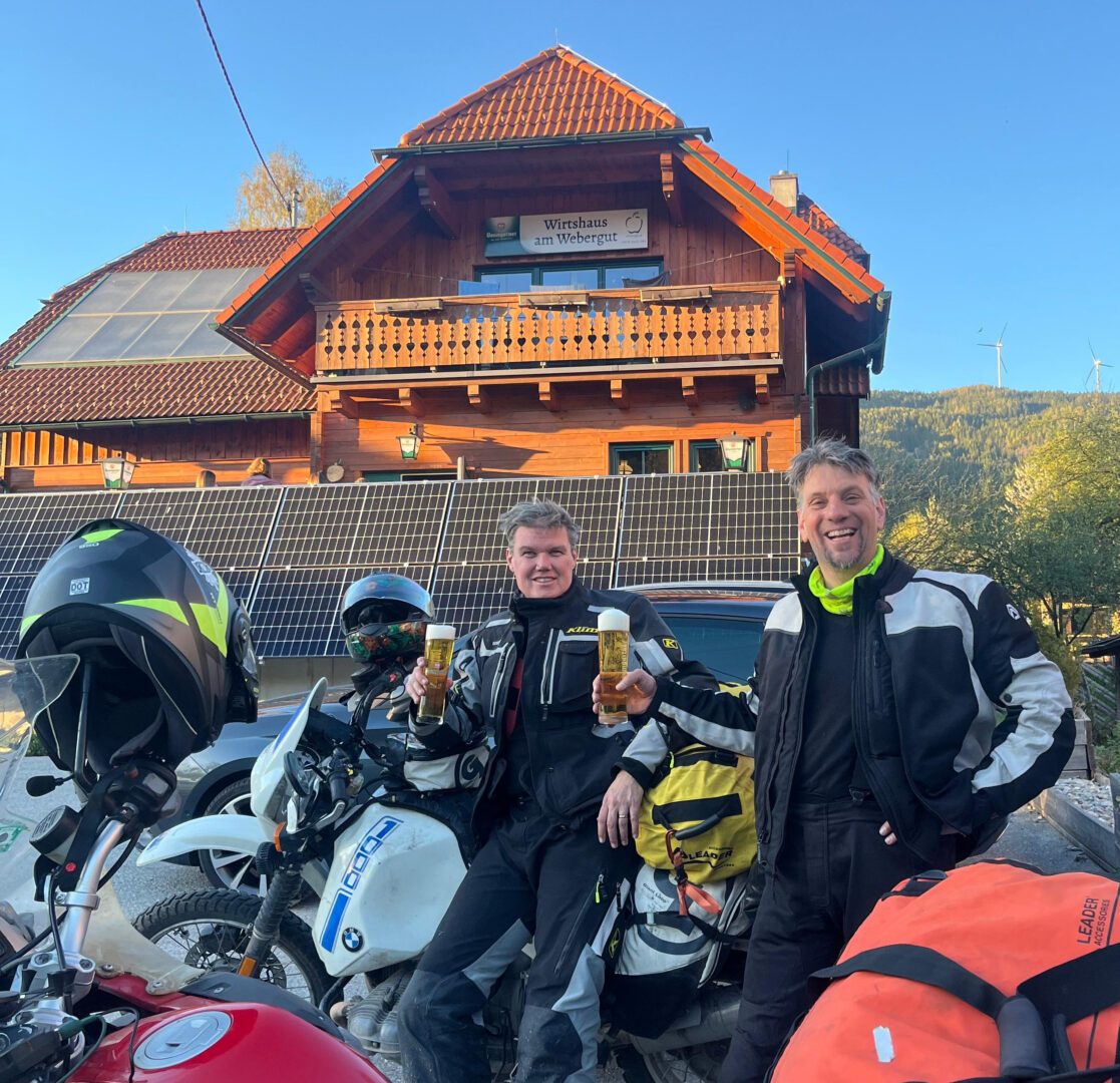 Stanz im Mürztal, 24 April 2026: Wirtshaus am Webergut — the end of the road, and the beer